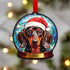 Dachshund Snow Globe Decoration